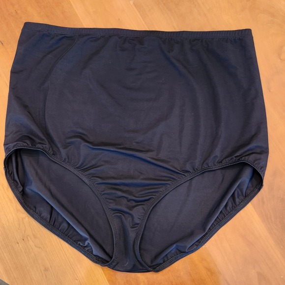Lands' End Women's Swimsuit Bikini Bottom Size 26W Black Full Coverage NEW - Picture 1 of 7
